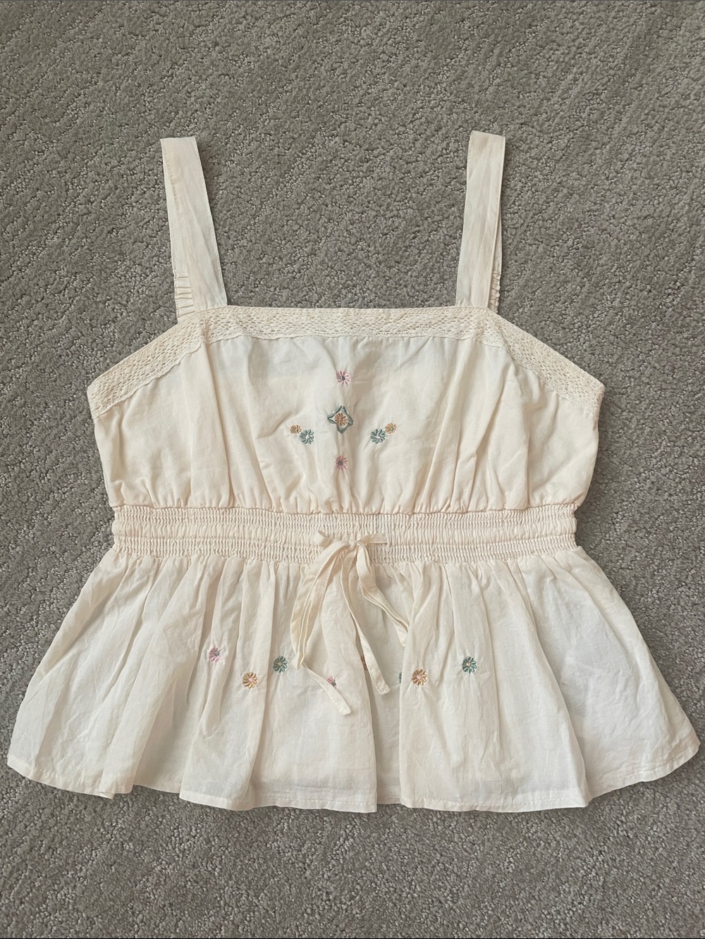Celebrity Pink Smocked Waist Tank